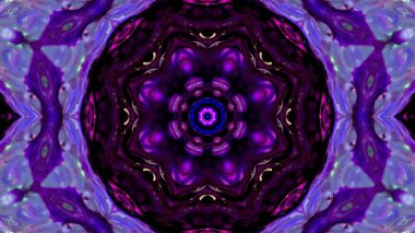 Soyut boya fırça mürekkep patlayabilir formanın düzgün kavramı simetrik desen süs dekoratif Kaleidoscope hareketi geometrik daire ve yıldız şekli