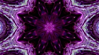 Soyut boya fırça mürekkep patlayabilir formanın düzgün kavramı simetrik desen süs dekoratif Kaleidoscope hareketi geometrik daire ve yıldız şekli