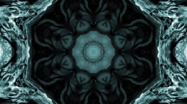 Soyut boya fırça mürekkep patlayabilir formanın düzgün kavramı simetrik desen süs dekoratif Kaleidoscope hareketi geometrik daire ve yıldız şekli