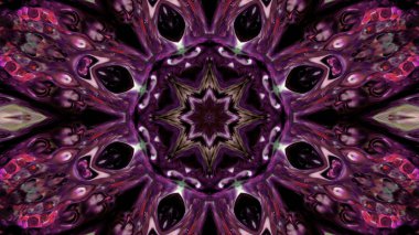 Soyut boya fırça mürekkep patlayabilir formanın düzgün kavramı simetrik desen süs dekoratif Kaleidoscope hareketi geometrik daire ve yıldız şekli