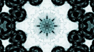 Soyut boya fırça mürekkep patlayabilir formanın düzgün kavramı simetrik desen süs dekoratif Kaleidoscope hareketi geometrik daire ve yıldız şekli