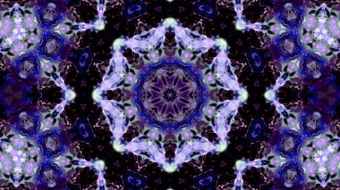 Soyut boya fırça mürekkep patlayabilir formanın düzgün kavramı simetrik desen süs dekoratif Kaleidoscope hareketi geometrik daire ve yıldız şekli