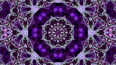 Soyut boya fırça mürekkep patlayabilir formanın düzgün kavramı simetrik desen süs dekoratif Kaleidoscope hareketi geometrik daire ve yıldız şekli