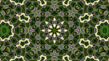 Soyut boya fırça mürekkep patlayabilir formanın düzgün kavramı simetrik desen süs dekoratif Kaleidoscope hareketi geometrik daire ve yıldız şekli