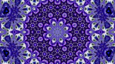 Soyut boya fırça mürekkep patlayabilir formanın düzgün kavramı simetrik desen süs dekoratif Kaleidoscope hareketi geometrik daire ve yıldız şekli