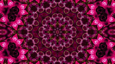 Soyut boya fırça mürekkep patlayabilir formanın düzgün kavramı simetrik desen süs dekoratif Kaleidoscope hareketi geometrik daire ve yıldız şekli