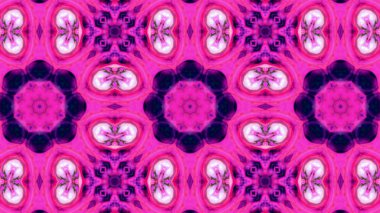 Soyut boya fırça mürekkep patlayabilir formanın düzgün kavramı simetrik desen süs dekoratif Kaleidoscope hareketi geometrik daire ve yıldız şekli