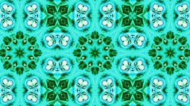 Soyut boya fırça mürekkep patlayabilir formanın düzgün kavramı simetrik desen süs dekoratif Kaleidoscope hareketi geometrik daire ve yıldız şekli