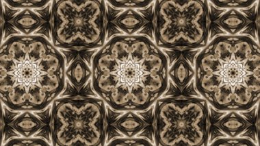 Soyut boya fırça mürekkep patlayabilir formanın düzgün kavramı simetrik desen süs dekoratif Kaleidoscope hareketi geometrik daire ve yıldız şekli