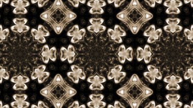 Soyut boya fırça mürekkep patlayabilir formanın düzgün kavramı simetrik desen süs dekoratif Kaleidoscope hareketi geometrik daire ve yıldız şekli