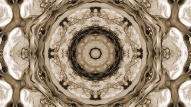 Soyut boya fırça mürekkep patlayabilir formanın düzgün kavramı simetrik desen süs dekoratif Kaleidoscope hareketi geometrik daire ve yıldız şekli