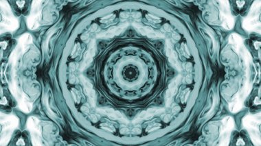 Soyut boya fırça mürekkep patlayabilir formanın düzgün kavramı simetrik desen süs dekoratif Kaleidoscope hareketi geometrik daire ve yıldız şekli