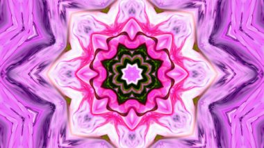 Soyut boya fırça mürekkep patlayabilir formanın düzgün kavramı simetrik desen süs dekoratif Kaleidoscope hareketi geometrik daire ve yıldız şekli