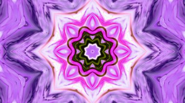 Soyut boya fırça mürekkep patlayabilir formanın düzgün kavramı simetrik desen süs dekoratif Kaleidoscope hareketi geometrik daire ve yıldız şekli