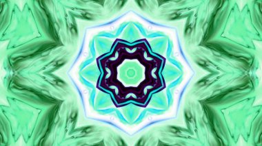 Soyut boya fırça mürekkep patlayabilir formanın düzgün kavramı simetrik desen süs dekoratif Kaleidoscope hareketi geometrik daire ve yıldız şekli