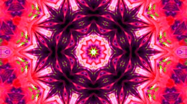 Soyut boya fırça mürekkep patlayabilir formanın düzgün kavramı simetrik desen süs dekoratif Kaleidoscope hareketi geometrik daire ve yıldız şekli