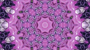 Soyut boya fırça mürekkep patlayabilir formanın düzgün kavramı simetrik desen süs dekoratif Kaleidoscope hareketi geometrik daire ve yıldız şekli