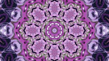 Soyut boya fırça mürekkep patlayabilir formanın düzgün kavramı simetrik desen süs dekoratif Kaleidoscope hareketi geometrik daire ve yıldız şekli