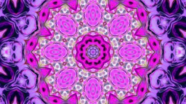 Soyut boya fırça mürekkep patlayabilir formanın düzgün kavramı simetrik desen süs dekoratif Kaleidoscope hareketi geometrik daire ve yıldız şekli