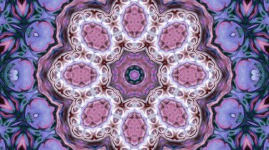 Soyut boya fırça mürekkep patlayabilir formanın düzgün kavramı simetrik desen süs dekoratif Kaleidoscope hareketi geometrik daire ve yıldız şekli