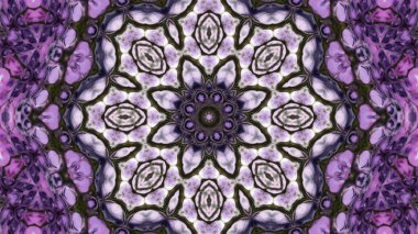 Soyut boya fırça mürekkep patlayabilir formanın düzgün kavramı simetrik desen süs dekoratif Kaleidoscope hareketi geometrik daire ve yıldız şekli