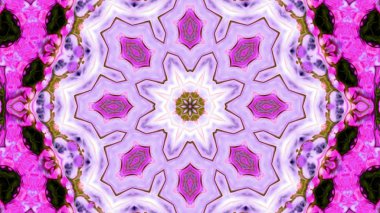 Soyut boya fırça mürekkep patlayabilir formanın düzgün kavramı simetrik desen süs dekoratif Kaleidoscope hareketi geometrik daire ve yıldız şekli