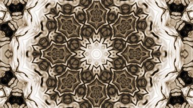 Soyut boya fırça mürekkep patlayabilir formanın düzgün kavramı simetrik desen süs dekoratif Kaleidoscope hareketi geometrik daire ve yıldız şekli