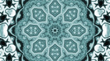 Soyut boya fırça mürekkep patlayabilir formanın düzgün kavramı simetrik desen süs dekoratif Kaleidoscope hareketi geometrik daire ve yıldız şekli