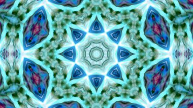 Soyut boya fırça mürekkep patlayabilir formanın düzgün kavramı simetrik desen süs dekoratif Kaleidoscope hareketi geometrik daire ve yıldız şekli