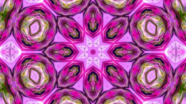 Soyut boya fırça mürekkep patlayabilir formanın düzgün kavramı simetrik desen süs dekoratif Kaleidoscope hareketi geometrik daire ve yıldız şekli