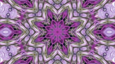 Soyut boya fırça mürekkep patlayabilir formanın düzgün kavramı simetrik desen süs dekoratif Kaleidoscope hareketi geometrik daire ve yıldız şekli