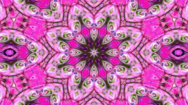 Soyut boya fırça mürekkep patlayabilir formanın düzgün kavramı simetrik desen süs dekoratif Kaleidoscope hareketi geometrik daire ve yıldız şekli