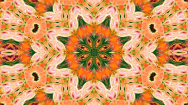 Soyut boya fırça mürekkep patlayabilir formanın düzgün kavramı simetrik desen süs dekoratif Kaleidoscope hareketi geometrik daire ve yıldız şekli