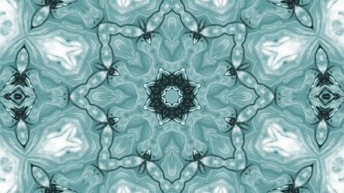 Soyut boya fırça mürekkep patlayabilir formanın düzgün kavramı simetrik desen süs dekoratif Kaleidoscope hareketi geometrik daire ve yıldız şekli