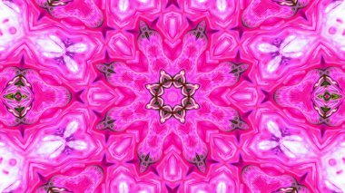 Soyut boya fırça mürekkep patlayabilir formanın düzgün kavramı simetrik desen süs dekoratif Kaleidoscope hareketi geometrik daire ve yıldız şekli