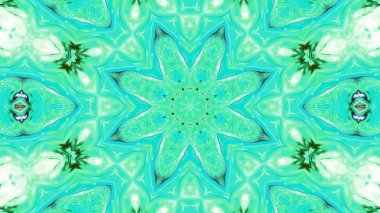 Soyut boya fırça mürekkep patlayabilir formanın düzgün kavramı simetrik desen süs dekoratif Kaleidoscope hareketi geometrik daire ve yıldız şekli