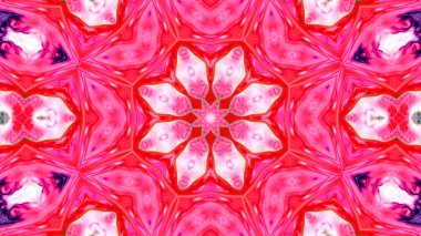 Soyut boya fırça mürekkep patlayabilir formanın düzgün kavramı simetrik desen süs dekoratif Kaleidoscope hareketi geometrik daire ve yıldız şekli