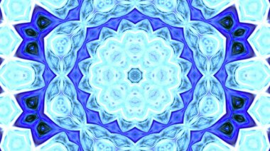 Soyut boya fırça mürekkep patlayabilir formanın düzgün kavramı simetrik desen süs dekoratif Kaleidoscope hareketi geometrik daire ve yıldız şekli