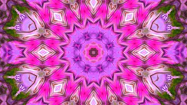 Soyut boya fırça mürekkep patlayabilir formanın düzgün kavramı simetrik desen süs dekoratif Kaleidoscope hareketi geometrik daire ve yıldız şekli