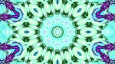 Soyut boya fırça mürekkep patlayabilir formanın düzgün kavramı simetrik desen süs dekoratif Kaleidoscope hareketi geometrik daire ve yıldız şekli