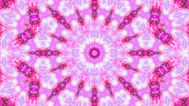 Soyut boya fırça mürekkep patlayabilir formanın düzgün kavramı simetrik desen süs dekoratif Kaleidoscope hareketi geometrik daire ve yıldız şekli