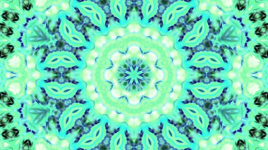 Soyut boya fırça mürekkep patlayabilir formanın düzgün kavramı simetrik desen süs dekoratif Kaleidoscope hareketi geometrik daire ve yıldız şekli