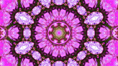 Soyut boya fırça mürekkep patlayabilir formanın düzgün kavramı simetrik desen süs dekoratif Kaleidoscope hareketi geometrik daire ve yıldız şekli