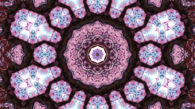 Soyut boya fırça mürekkep patlayabilir formanın düzgün kavramı simetrik desen süs dekoratif Kaleidoscope hareketi geometrik daire ve yıldız şekli