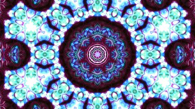 Soyut boya fırça mürekkep patlayabilir formanın düzgün kavramı simetrik desen süs dekoratif Kaleidoscope hareketi geometrik daire ve yıldız şekli