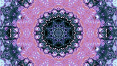 Soyut boya fırça mürekkep patlayabilir formanın düzgün kavramı simetrik desen süs dekoratif Kaleidoscope hareketi geometrik daire ve yıldız şekli