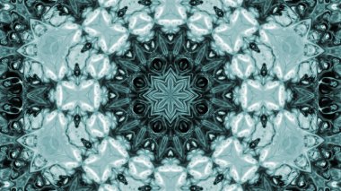 Soyut boya fırça mürekkep patlayabilir formanın düzgün kavramı simetrik desen süs dekoratif Kaleidoscope hareketi geometrik daire ve yıldız şekli