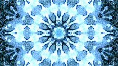 Soyut boya fırça mürekkep patlayabilir formanın düzgün kavramı simetrik desen süs dekoratif Kaleidoscope hareketi geometrik daire ve yıldız şekli