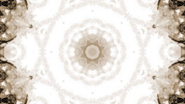 Soyut boya fırça mürekkep patlayabilir formanın düzgün kavramı simetrik desen süs dekoratif Kaleidoscope hareketi geometrik daire ve yıldız şekli