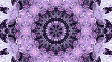 Soyut boya fırça mürekkep patlayabilir formanın düzgün kavramı simetrik desen süs dekoratif Kaleidoscope hareketi geometrik daire ve yıldız şekli